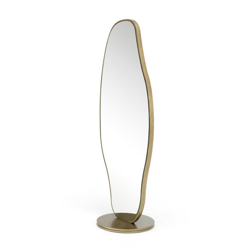 Esteem - Modern Antique Brass Freestanding Mirror