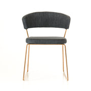 Ashland - Modern Grey & Rosegold Dining Chair (Set of 2) — view 2