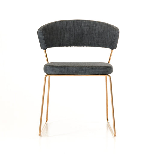 Ashland - Modern Grey & Rosegold Dining Chair (Set of 2) — view 2