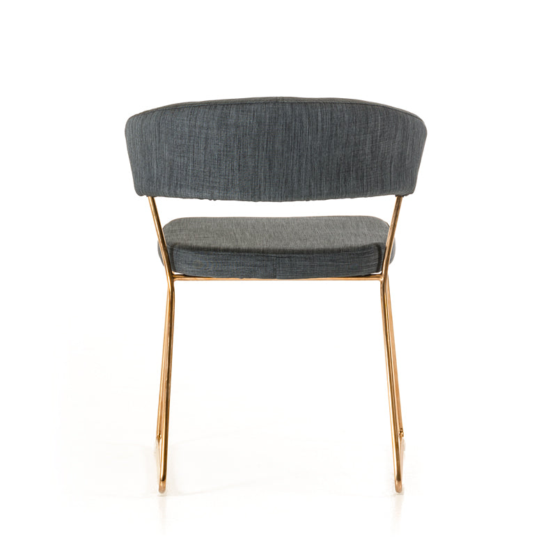 Ashland - Modern Grey & Rosegold Dining Chair (Set of 2) — view 4