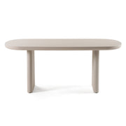 Evermore Modern Grey Faux Cement Coffee Table — view 2