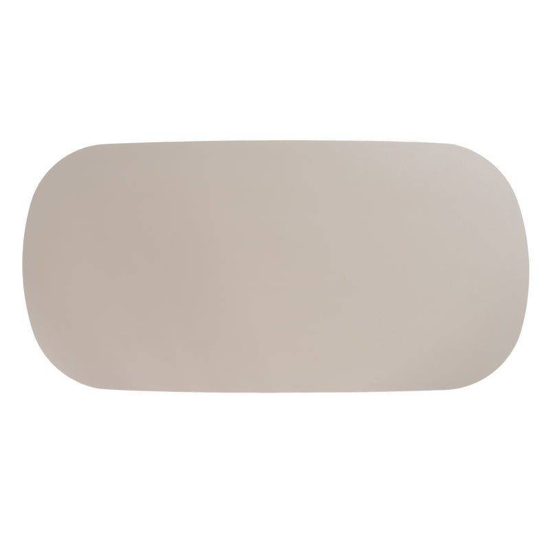 Evermore - Modern Grey Faux Cement Oval Dining Table — view 4