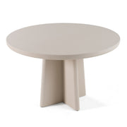 Evermore - Modern Grey Faux Cement Round Dining Table