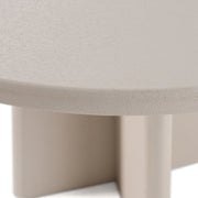 Evermore - Modern Grey Faux Cement Round Dining Table — view 3