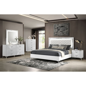 Buckley - Panel Bed With LED Trim