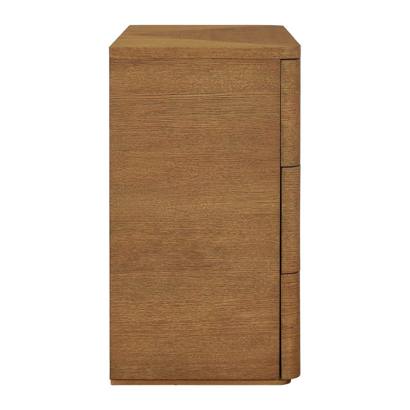 Duluth - Oak 3 Drawer Chest - Woodtone