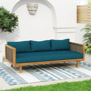 Claremont - 3 Seater Daybed Teak Acacia Wood Water Resistant Cushions - R&R Furniture Gallery (Fountain Valley, CA)