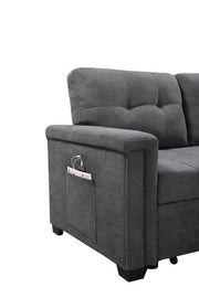 Ashlyn - Reversible Sleeper Sectional Sofa With Storage Chaise, USB Charging Ports And Pocket - R&R Furniture Gallery (Fountain Valley, CA)