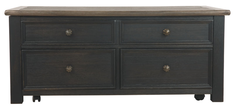 Tyler Creek - Lift Top Cocktail Table - Grayish Brown / Black - R&R Furniture Gallery (Fountain Valley, CA)
