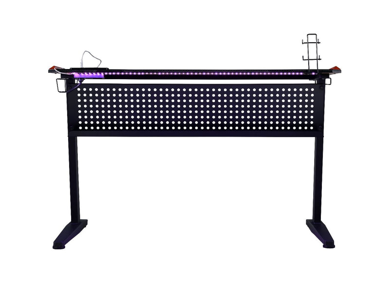 Dragi - Gaming Desk With USB - Black & Red - R&R Furniture Gallery (Fountain Valley, CA)