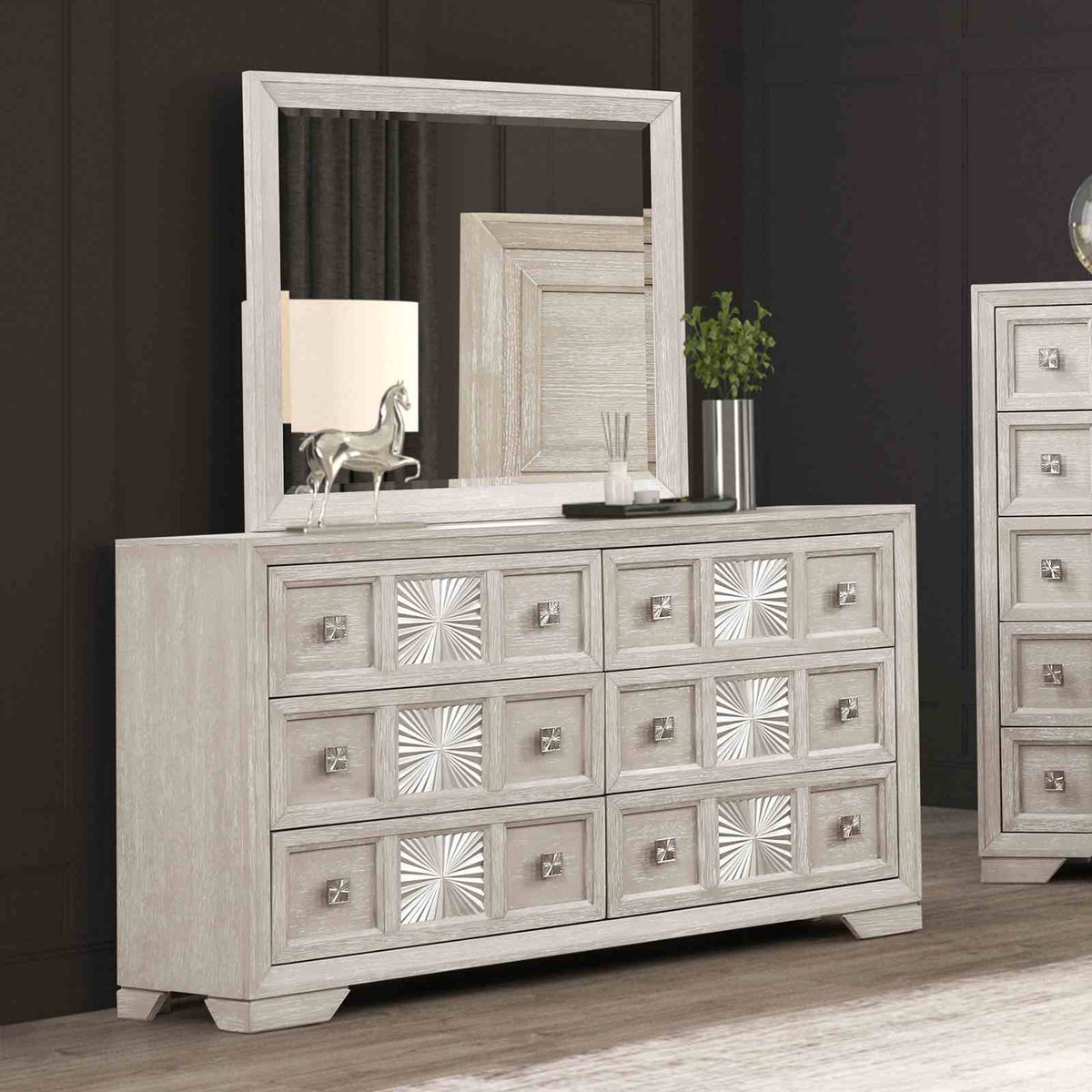 Dresser, Light Gray - FM7368GY-D