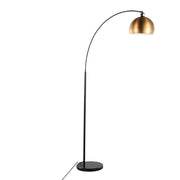 Lumi Source March contemporary floor lamp with sleek design and adjustable arm standing on a modern living room floor.