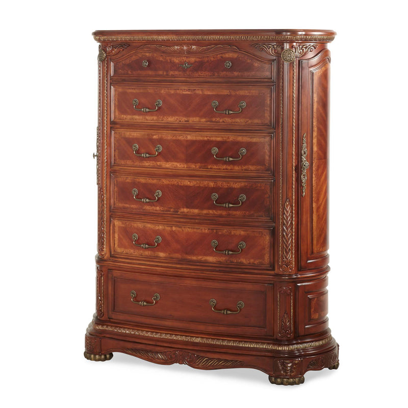 Cortina - 6-Drawer Chest - Honey Walnut - R&R Furniture Gallery (Fountain Valley, CA)