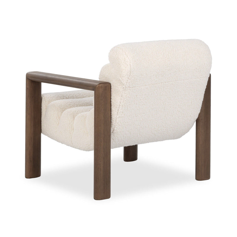 Dahlia - Accent Chair - Ivory Fleece - R&R Furniture Gallery (Fountain Valley, CA)