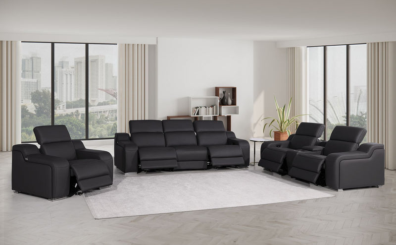 1116 - 7-Piece Modular Power Reclining Sofa, Loveseat & Chair Set In With 5 Power Recliners & Power Headrests