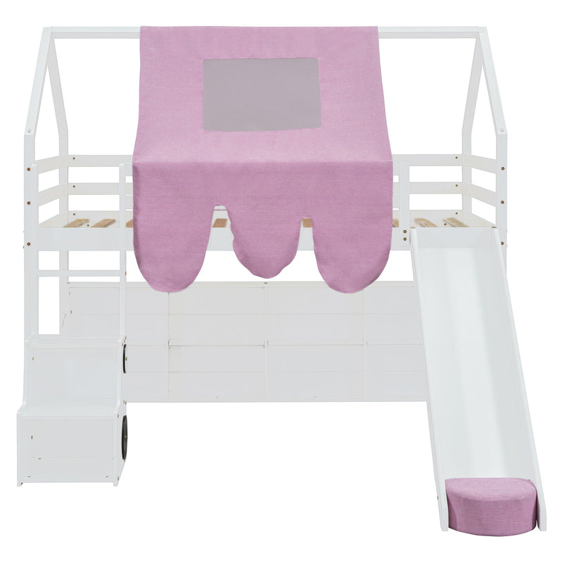 Loft Bed With House Shaped Frame And Tent - R&R Furniture Gallery (Fountain Valley, CA)