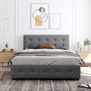 Upholstered Platform Bed With Classic Headboard And Drawers, No Box Spring Needed - R&R Furniture Gallery (Fountain Valley, CA)