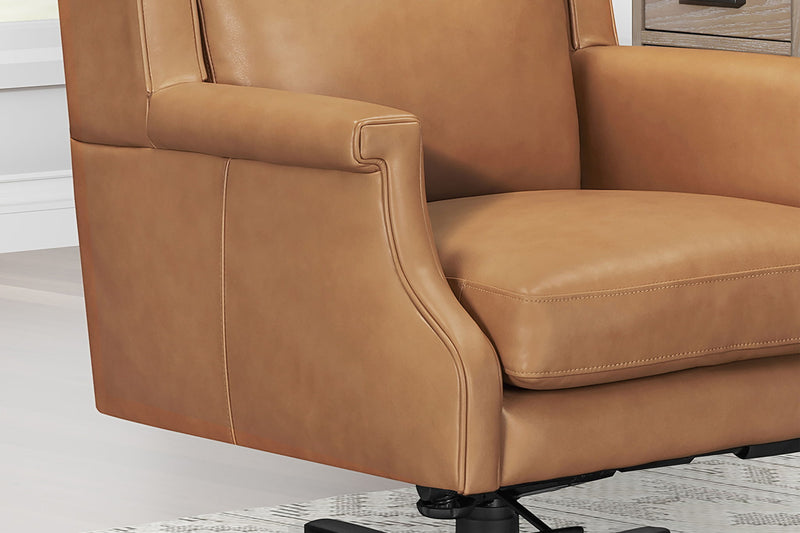 Dc132 - Leather Desk Chair - R&R Furniture Gallery (Fountain Valley, CA)