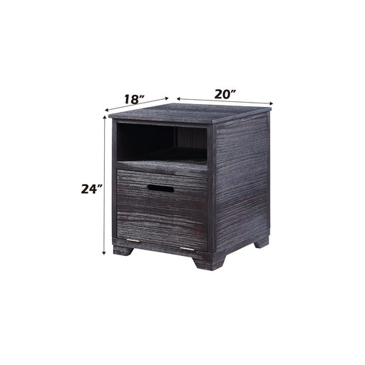 Kamilia - End Table - Antique Black - R&R Furniture Gallery (Fountain Valley, CA)