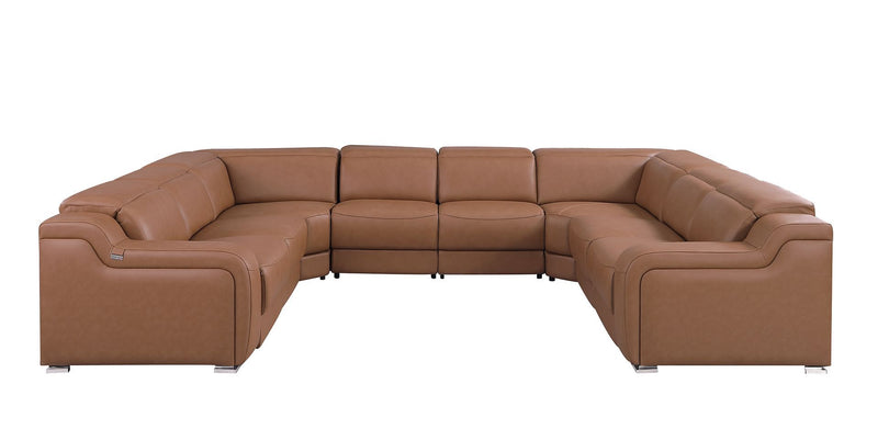 1116 - 8-Piece U-Shaped Sectional Sofa In With 4 Power Recliners & Power Headrests