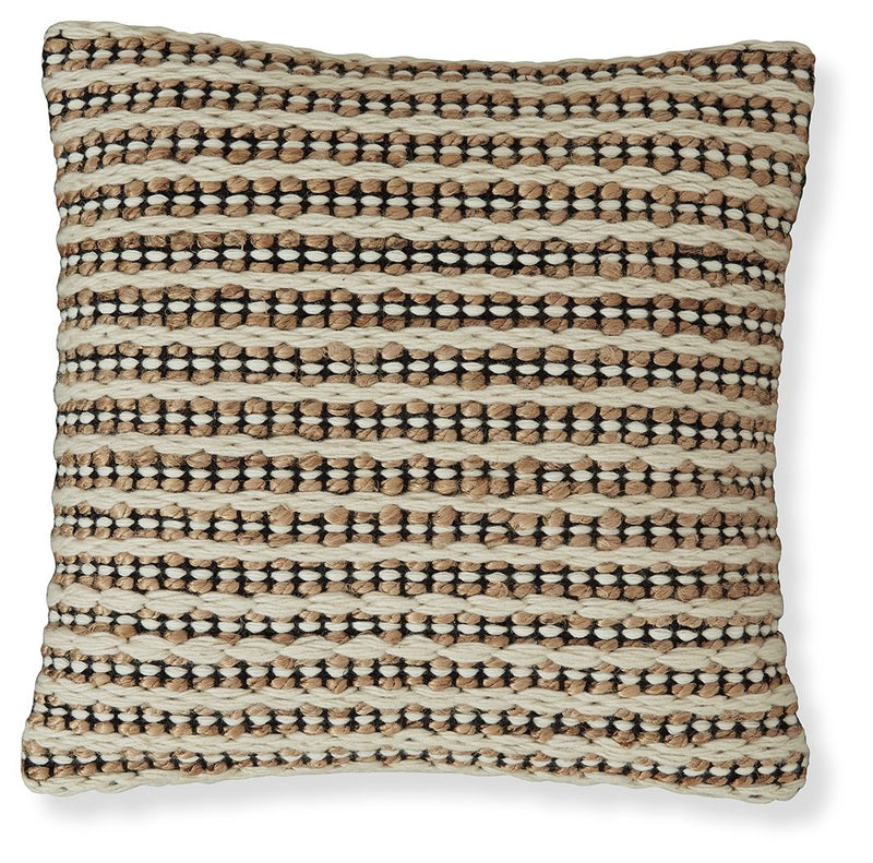 Nealington - Pillow - Brown / Black / White - R&R Furniture Gallery (Fountain Valley, CA)