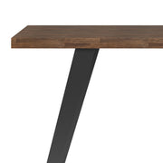 Lowry - Flat Top Desk - Rustic Natural Aged Brown - R&R Furniture Gallery (Fountain Valley, CA)