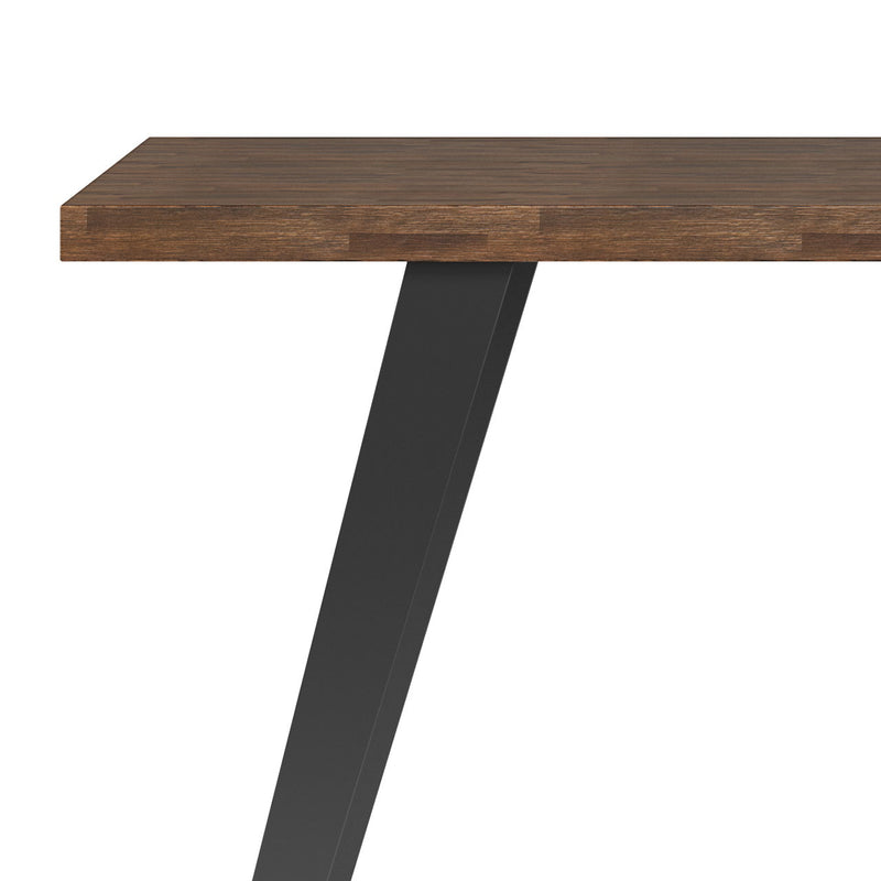 Lowry - Flat Top Desk - Rustic Natural Aged Brown - R&R Furniture Gallery (Fountain Valley, CA)