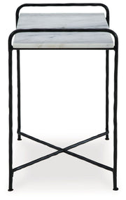 Ashber - Accent Table - White / Black - R&R Furniture Gallery (Fountain Valley, CA)