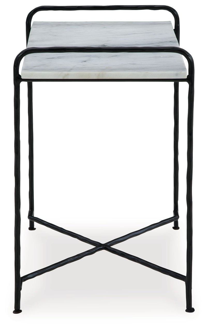 Ashber - Accent Table - White / Black - R&R Furniture Gallery (Fountain Valley, CA)