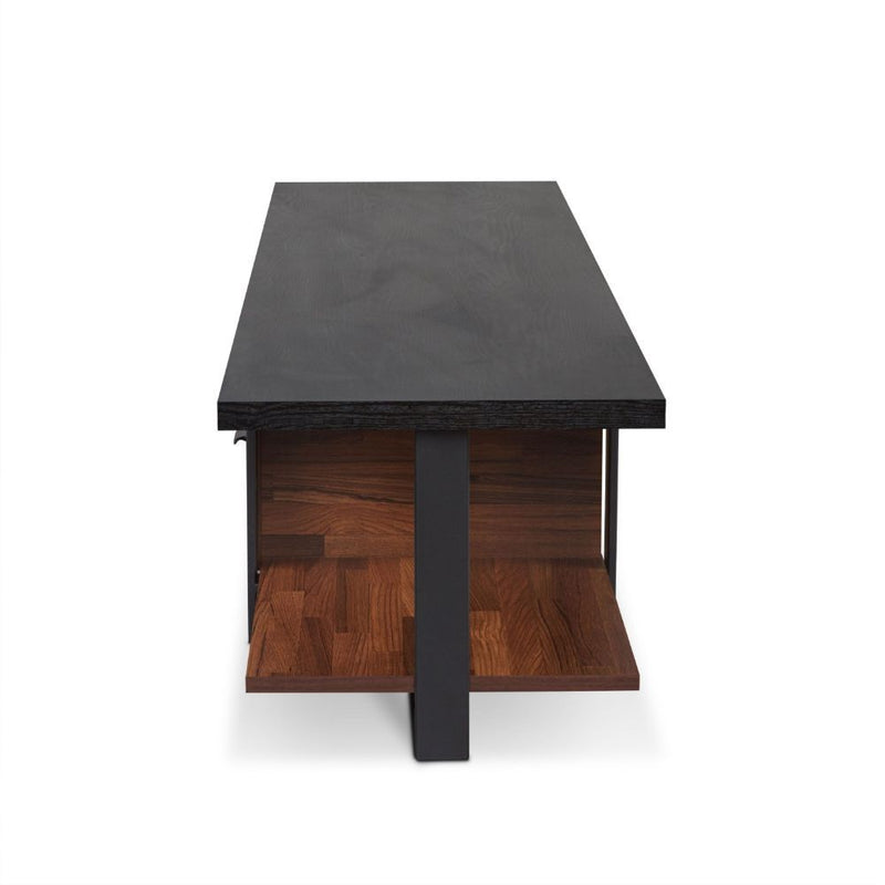 Elling - TV Stand - Walnut & Black - R&R Furniture Gallery (Fountain Valley, CA)