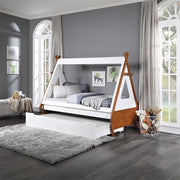 Loreen - Twin Bed - Oak & White - R&R Furniture Gallery (Fountain Valley, CA)
