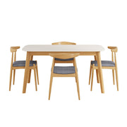 5 Piece Dining Set With Upholstered Chairs - R&R Furniture Gallery (Fountain Valley, CA)