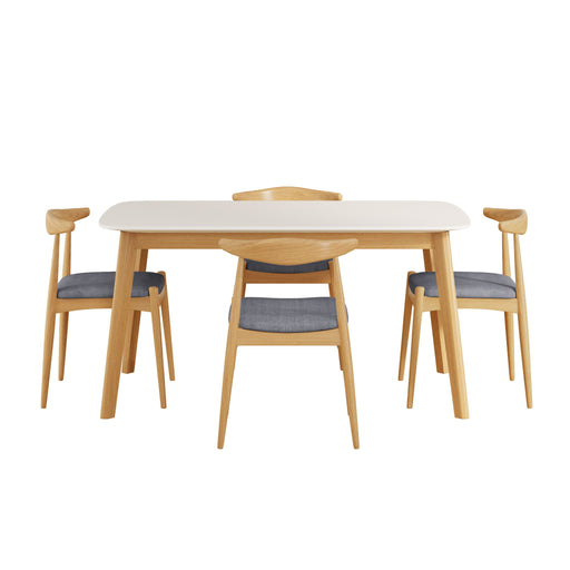5 Piece Dining Set With Upholstered Chairs - R&R Furniture Gallery (Fountain Valley, CA)