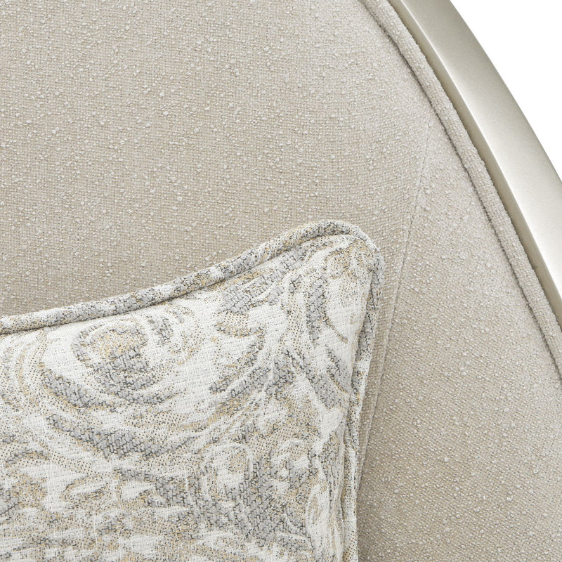 La Marisia - Chenille Accent Chair - Tranquil / Light Champagne - R&R Furniture Gallery (Fountain Valley, CA)