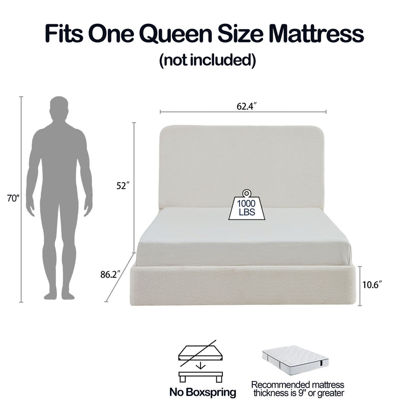 Canter - Tall Headboard Upholstered Bed - R&R Furniture Gallery (Fountain Valley, CA)