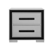 Adelaide - Nightstand With Cooler And Speaker - Gray / Black - R&R Furniture Gallery (Fountain Valley, CA)