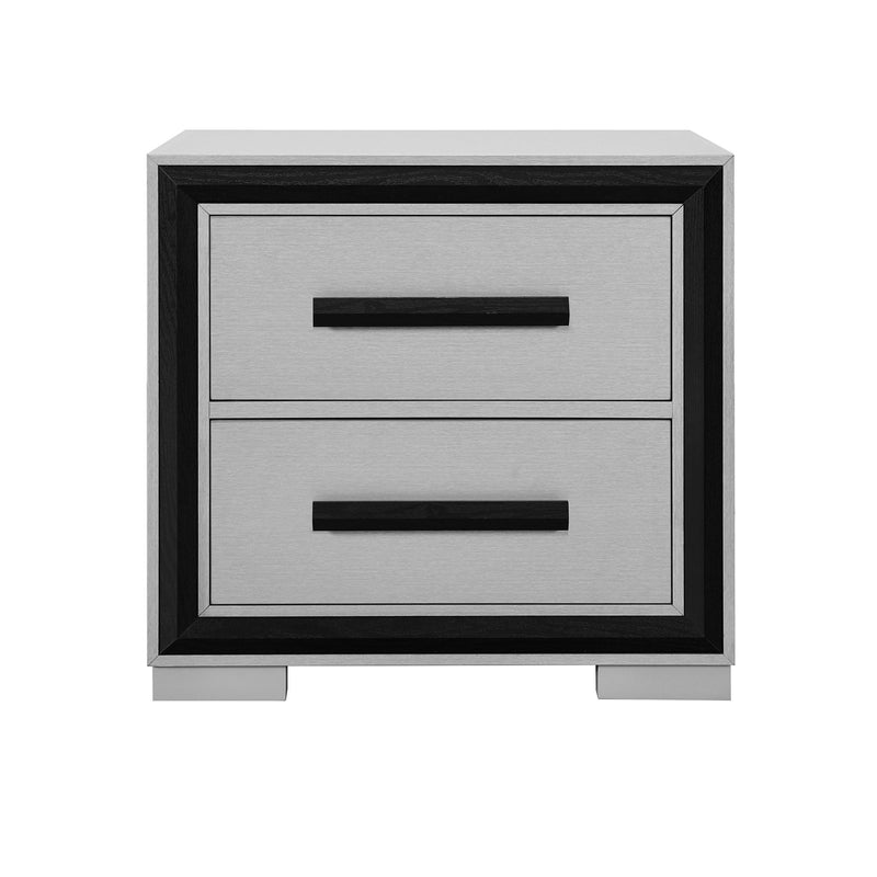 Adelaide - Nightstand With Cooler And Speaker - Gray / Black - R&R Furniture Gallery (Fountain Valley, CA)