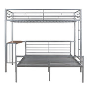 DreamHaus bunk bed with integrated desk, ladder, and sturdy slats, ideal for maximizing bedroom space and functionality.