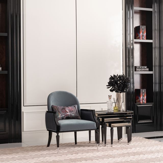 La Francaise - Nesting Tables (Set of 3) - Black Ice - R&R Furniture Gallery (Fountain Valley, CA)