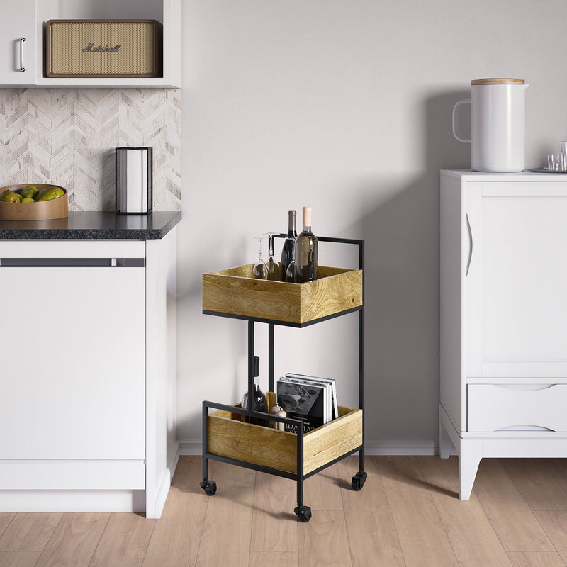 Hobbs - Bar Cart - Natural - R&R Furniture Gallery (Fountain Valley, CA)