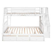 Bunk Bed With Drawers, Ladder And Storage Staircase - R&R Furniture Gallery (Fountain Valley, CA)
