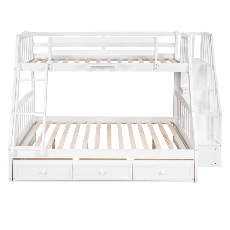 Bunk Bed With Drawers, Ladder And Storage Staircase - R&R Furniture Gallery (Fountain Valley, CA)