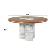 Harvey - Round Dining Table - Brown - R&R Furniture Gallery (Fountain Valley, CA)
