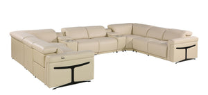 1126 - 10-Piece U-Shaped Sectional Sofa In With 4 Power Recliners & Power Headrests