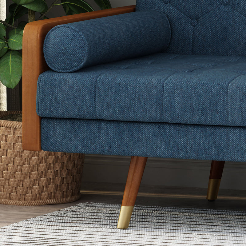 Aidan - Mid Century Modern Tufted Fabric Sofa - R&R Furniture Gallery (Fountain Valley, CA)