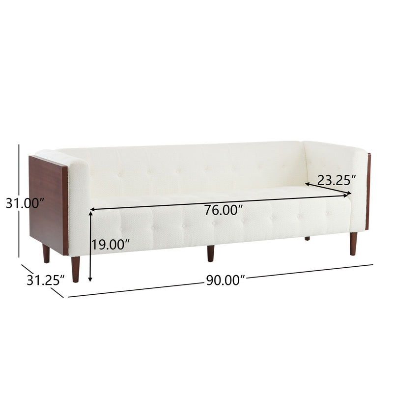Contemporary 3 Seater Sofa With Tufted Design - R&R Furniture Gallery (Fountain Valley, CA)