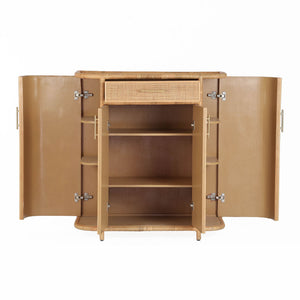 Tarot - Rattan Bar Cabinet - Natural - R&R Furniture Gallery (Fountain Valley, CA)