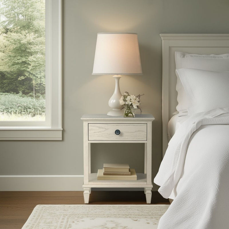 Victoria - Bedside Table With Drawer And Shelf - R&R Furniture Gallery (Fountain Valley, CA)