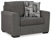 Gardiner - 2 Pc. - Chair And A Half, Ottoman - Pewter - R&R Furniture Gallery (Fountain Valley, CA)