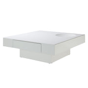 Khaim - Coffee Table - White High Gloss - R&R Furniture Gallery (Fountain Valley, CA)